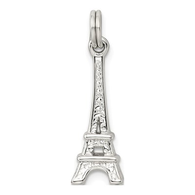 Sterling Silver Eiffel Tower Pendant – view 5