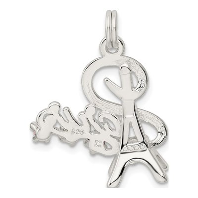 Sterling Silver Crystal Paris Charm – view 5