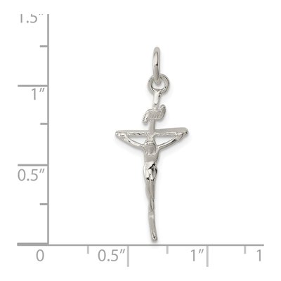 Sterling Silver INRI Crucifix Pendant – view 4