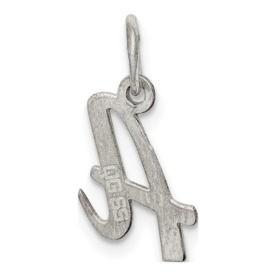 Sterling Silver Script Letter A Pendant – view 5