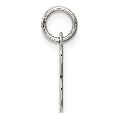 Sterling Silver Script Letter B Pendant – view 3