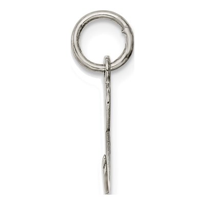 Sterling Silver Script Letter C Charm – view 3