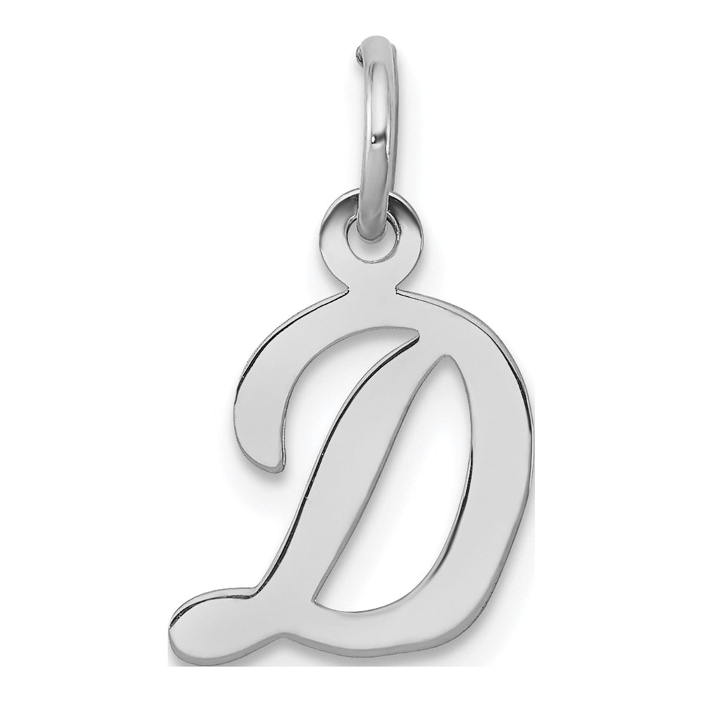 Sterling Silver Script Letter D Charm