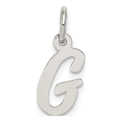 Sterling Silver Script Letter G Charm