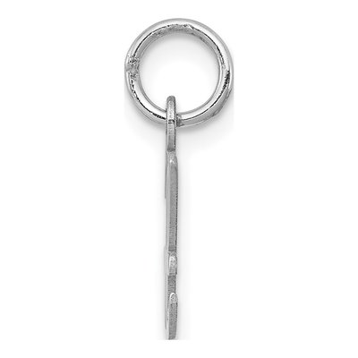 Sterling Silver Script Letter H Charm – view 3