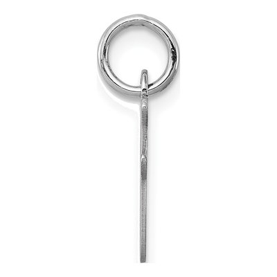 Sterling Silver Script Letter I Initial Charm – view 3