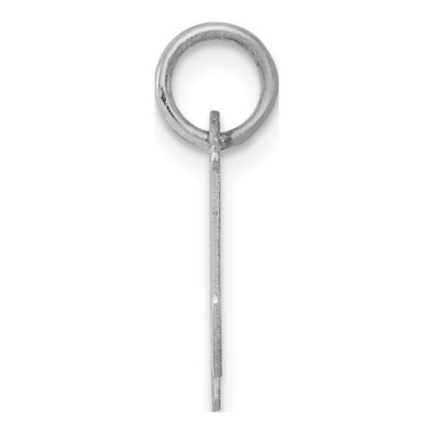 Sterling Silver Script Letter N Charm – view 3