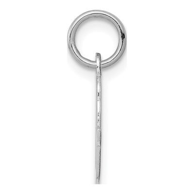Sterling Silver Script Letter O Charm – view 3