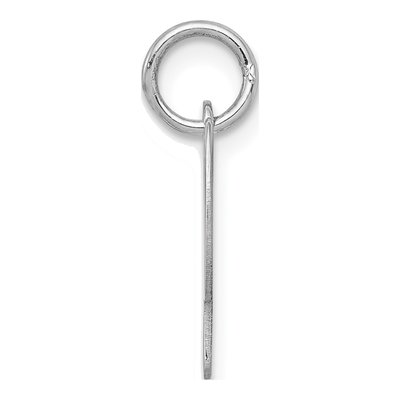 Sterling Silver Script Letter P Charm – view 3