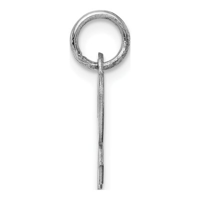 Sterling Silver Script Letter R Charm – view 3