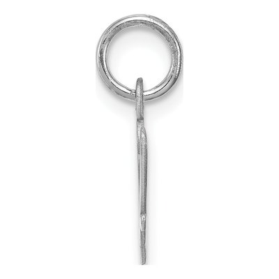 Sterling Silver Script Letter V Pendant – view 3