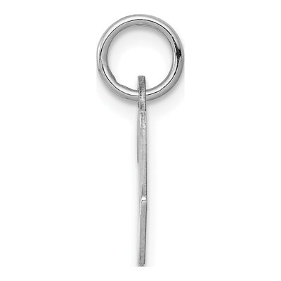 Sterling Silver Script Letter W Charm – view 3