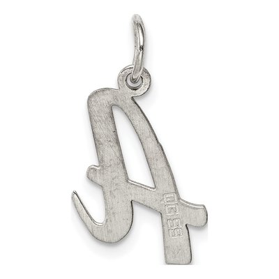 Sterling Silver Script Letter A Charm – view 5