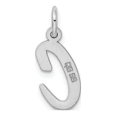 Sterling Silver Script Letter C Charm – view 4