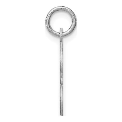 Sterling Silver Script Letter F Charm – view 2