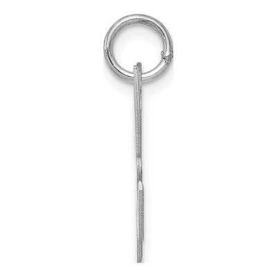 Sterling Silver Script Letter H Charm – view 3