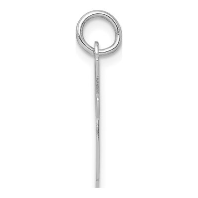 Sterling Silver Script Letter I Initial Charm – view 2