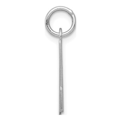 Sterling Silver Script Letter M Initial Charm – view 2