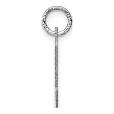 Sterling Silver Script Letter N Charm – view 2