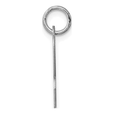 Sterling Silver Script Letter R Charm – view 2