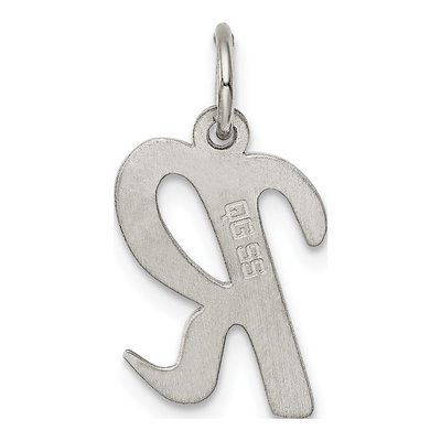 Sterling Silver Script Letter R Charm – view 4