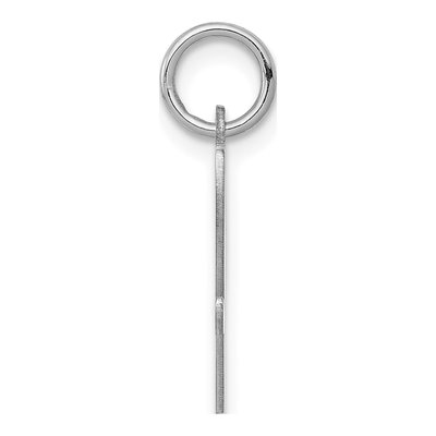 Sterling Silver Script Letter V Pendant – view 2