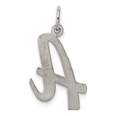 Sterling Silver Script Letter A Charm – view 4