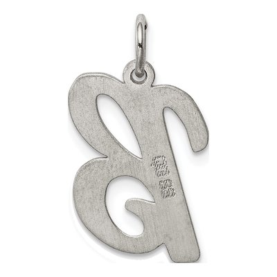 Sterling Silver Script Letter B Charm – view 4