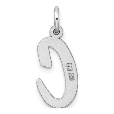 Sterling Silver Script Letter C Charm – view 4