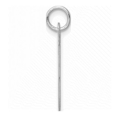 Sterling Silver Script Letter F Pendant – view 3