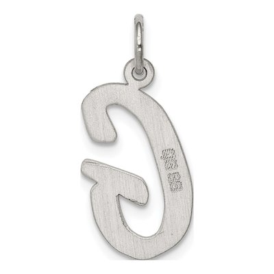 Sterling Silver Script Letter G Pendant – view 4
