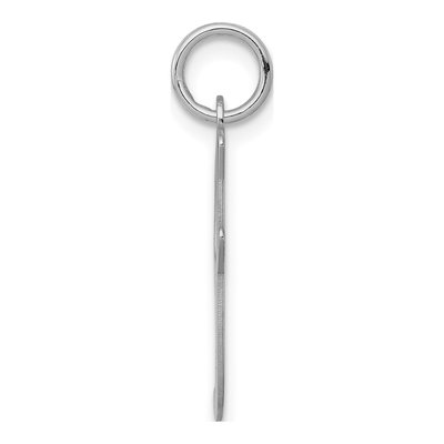 Sterling Silver Script Letter I Initial Charm – view 2