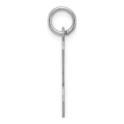 Sterling Silver Script Letter K Charm – view 3