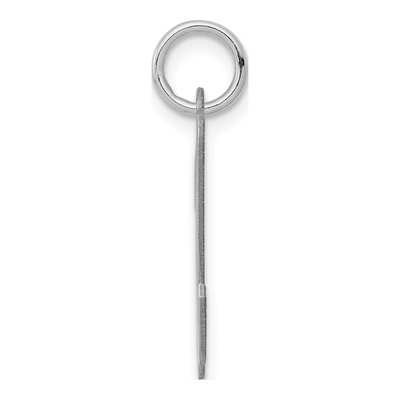 Sterling Silver Script Letter N Charm – view 2