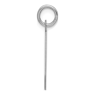 Sterling Silver Script Letter Q Initial Charm – view 2