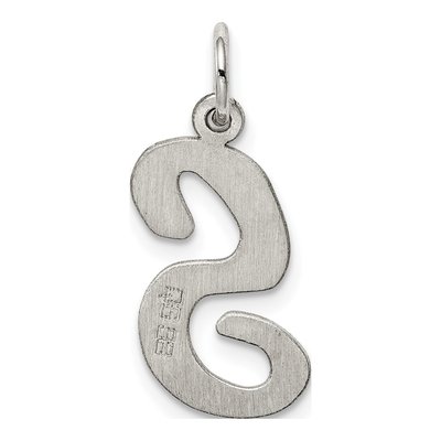 Sterling Silver Script Letter S Charm – view 4