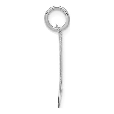 Sterling Silver Script Letter U Initial Charm – view 2