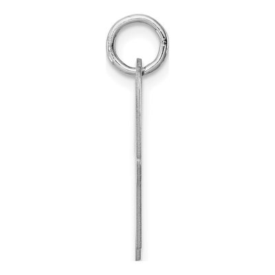 Sterling Silver Script Letter W Charm – view 2