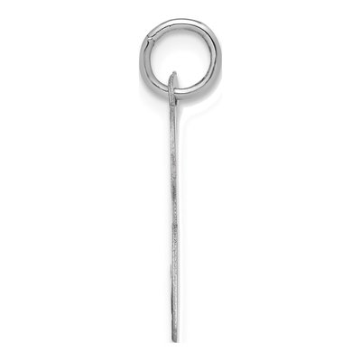 Sterling Silver Script Letter X Initial Charm – view 2