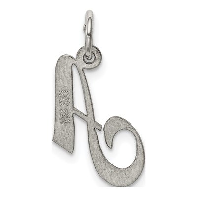Sterling Silver Script Letter A Charm – view 4