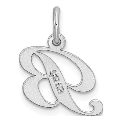 Sterling Silver Letter B Charm – view 4