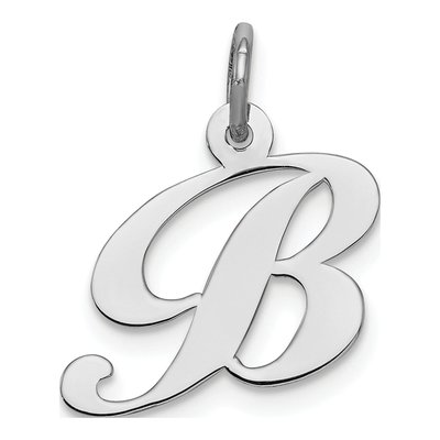Sterling Silver Letter B Charm