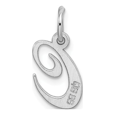 Sterling Silver Script Letter C Charm – view 3
