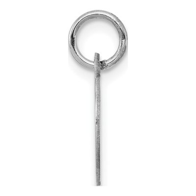 Sterling Silver Script Letter D Pendant – view 3