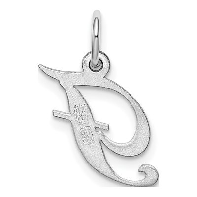 Sterling Silver Letter F Charm – view 5