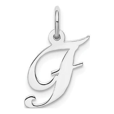 Sterling Silver Letter F Charm