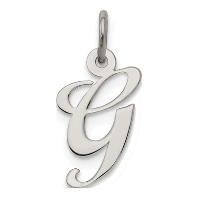 Sterling Silver Letter G Charm