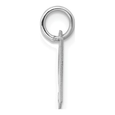 Sterling Silver Script Letter H Pendant – view 3
