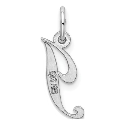 Sterling Silver Letter J Charm – view 4