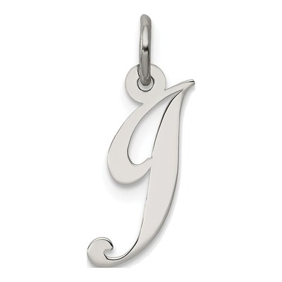 Sterling Silver Letter J Charm
